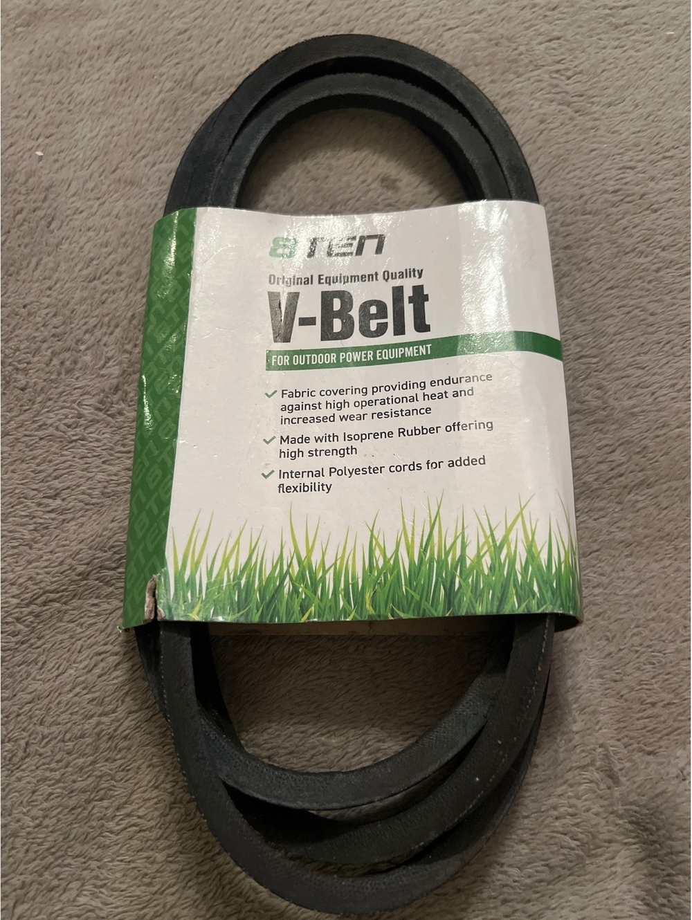 8TEN OEM Replacement V-Belt for Outdoor Power Equipment, 1/2" W x 78" L